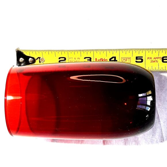 Ruby Rolly Polly 3 Red Glasses Anchor Hocking 11oz Retro MCM - Picture 5 of 5